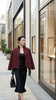 Anica HN 立领轻国风水貂毛夹棉外套 商品缩略图0
