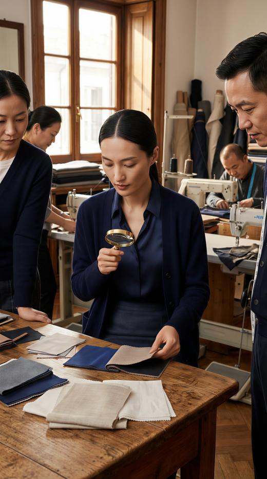 HL 袖口翻折简约双面手工大衣（附腰带） 商品图2