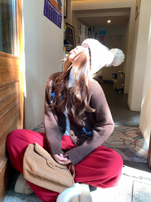 <曾小咸推荐> 2.18 现货秒杀 ！微信超特价！韩系复古刺绣针织开衫 日常229.99 立减140 秒杀89.99！！ 商品图9