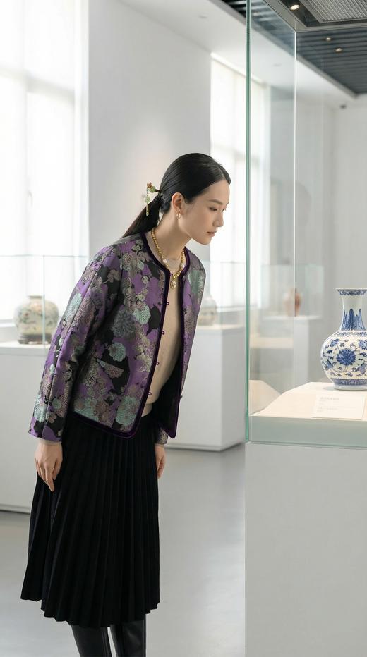 DS HN 贴包圆领中式夹棉外套 商品图1