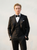 Loro Piana Super 130's 澳洲美丽诺羊毛全麻衬黑色礼服套装 商品缩略图1