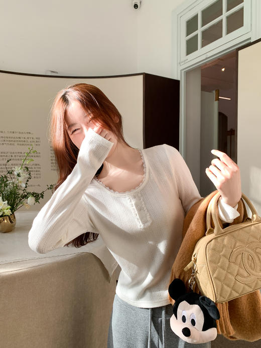 <曾小咸推荐>3.17现货秒杀 ！微信超特价！韩系蕾丝边打底衫 日常129.99 立减70 秒杀59.99！！休闲裤  秒杀79.99！ 商品图8