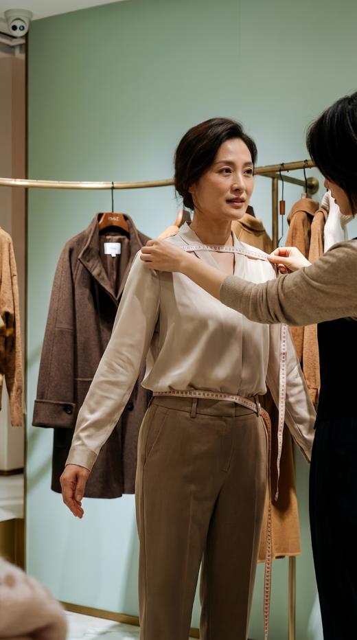 LIN HN 加扣立领系带双面手工大衣 商品图2