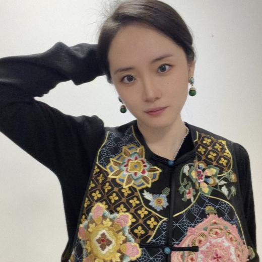 【咕咕同款】NANSONGSILK/NS新中式香云纱非遗苗绣宝相海水纹马甲M1D536094Y南宋 商品图2