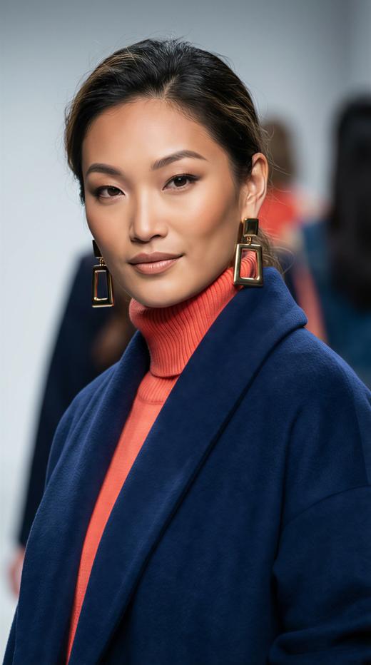 LIN HN 极简宽围领双面手工大衣 商品图3