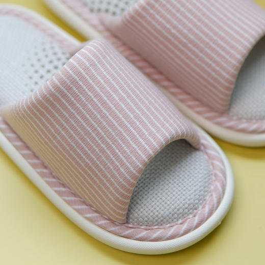 【亚麻拖】男士/女士条纹艾草亚麻拖鞋四季居家拖鞋【WG26651W/M】 商品图4