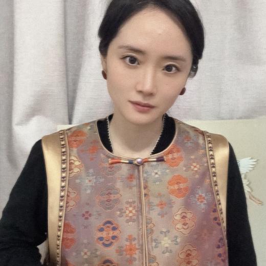 【咕咕同款】NANSONGSILK/NS新中式桑蚕丝圆领盘扣新中式国风马甲上衣M1D539739X南宋 商品图10