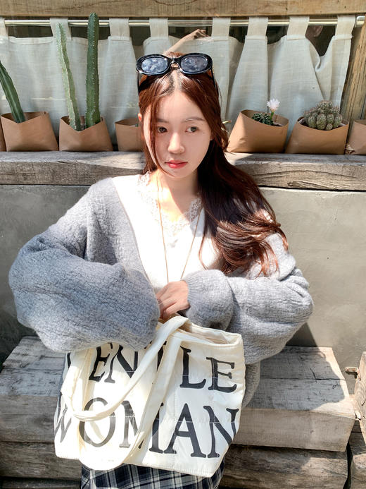 <曾小咸推荐> 2.18 现货秒杀 ！微信超特价！韩系灯笼袖针织开衫 日常169.99 立减80 秒杀89.99！！ 商品图8