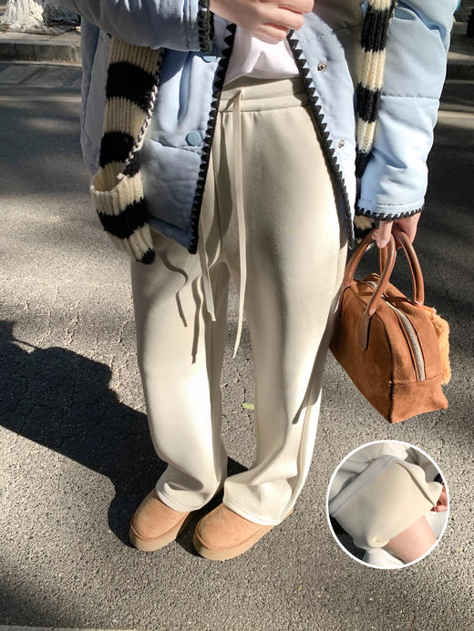 <曾小咸推荐> 2.19 现货秒杀 ！微信超特价！4色韩系灰直筒休闲裤 日常189.99 立减110 秒杀79.99！！长袖t恤 秒杀69.99！！ 商品图7