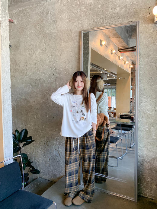 <曾小咸推荐>3.17现货秒杀 ！微信超特价！韩系卡通印花长袖t 日常159.99 立减90 秒杀69.99！！ 商品图5