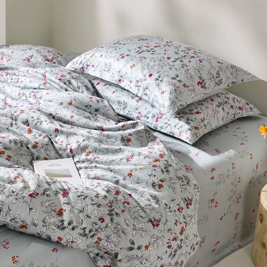 罗莱·雅 柔心蓝荫 40S 全棉四件套 蓝色 商品图5