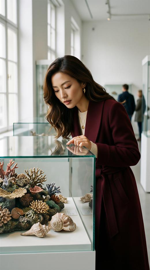 HL 小轮廓翻领中长款双面手工大衣 商品图3