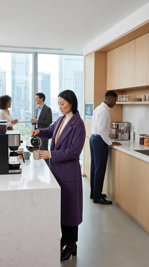 MM加内门襟珠边精致工艺双面手工腰带长款大衣 商品图3