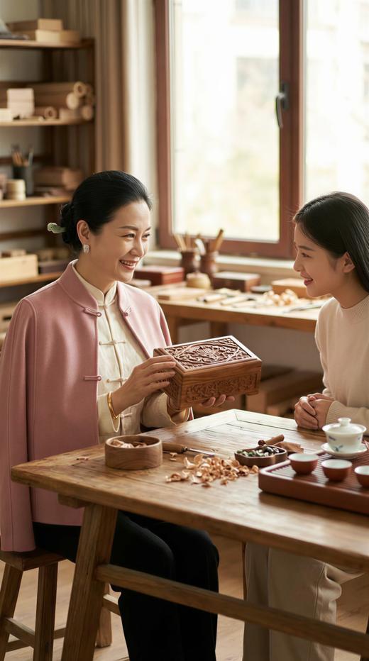 LIN HN 新中式国风立领双面手工短大衣 商品图4