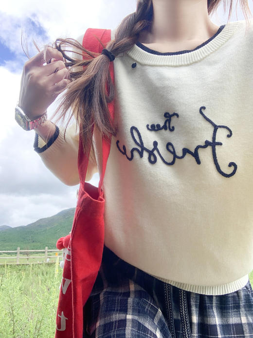 <曾小咸推荐> 2.18 现货秒杀 ！微信超特价！韩系撞色针织衫 日常179.99 立减90 秒杀89.99！！ 商品图5