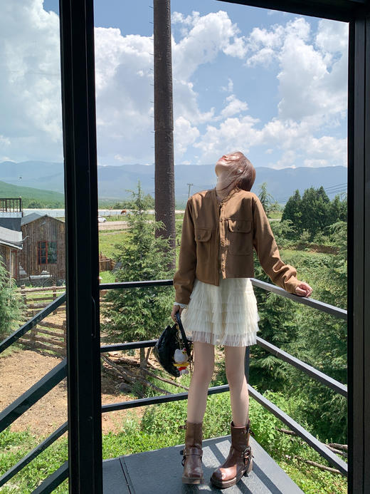 <曾小咸推荐>2.17现货秒杀 ！微信超特价！复古麂皮夹克外套 日常229.99 立减110 秒杀119.99！！ 商品图7