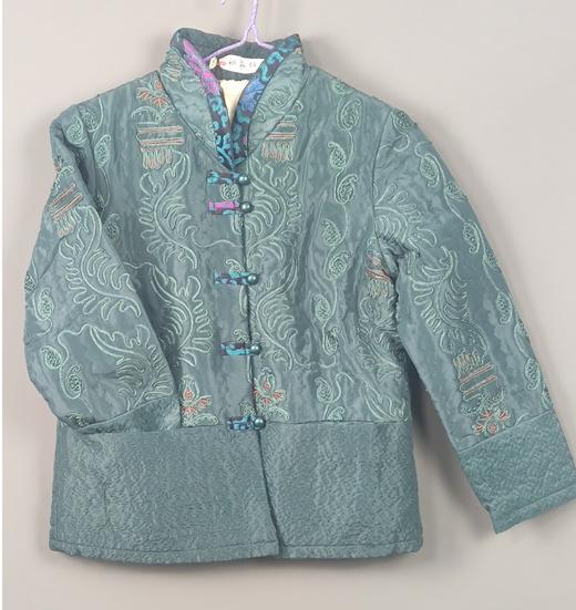 【特价清仓】妈妈加厚加绒唐装棉袄中老年冬季保暖优雅0130006兰 商品图0