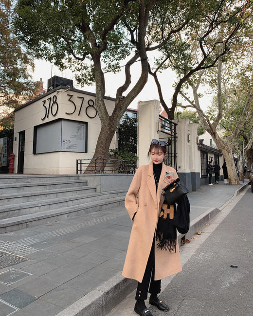 金蘑菇菇【黑标2代｜新材质骆马绒】Llama骆马保暖双面呢大衣 商品图5