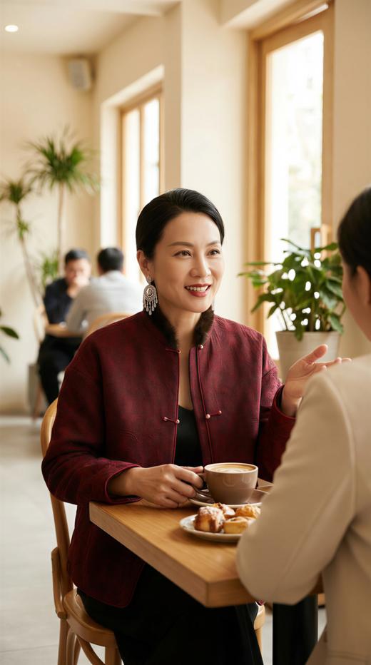 Anica HN 立领轻国风水貂毛夹棉外套 商品图2