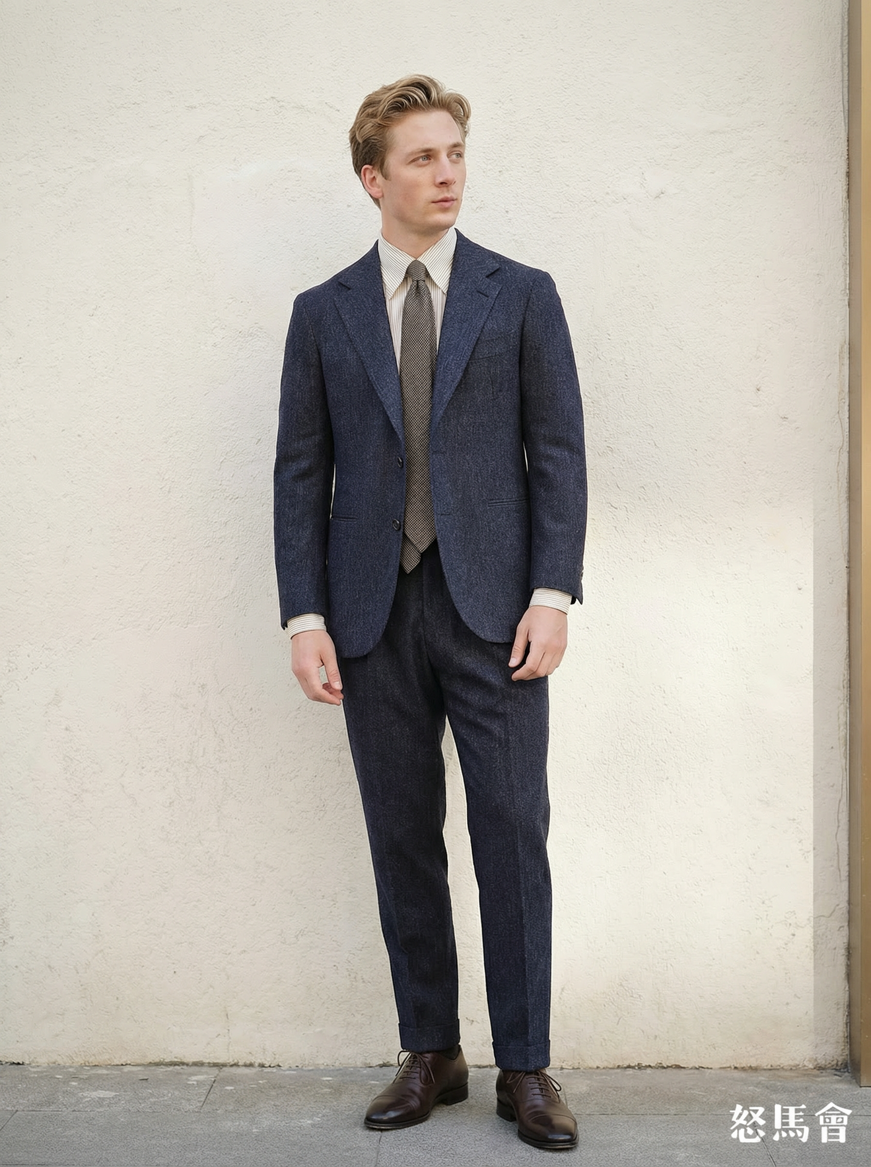 「40款可选」VBC 高克重法兰绒澳洲美丽诺羊毛全麻衬西装套装