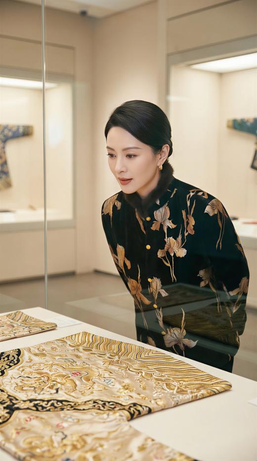 LIN HN 袖口撞色夹羊驼绒棉衣 商品图3