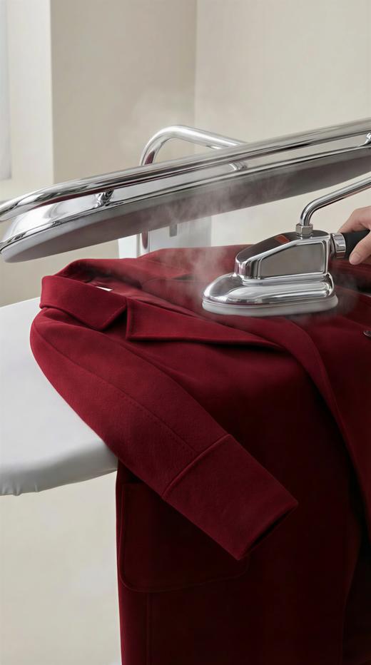 AN 侧开叉翻领两大包双面手工大衣（附腰带） 商品图4