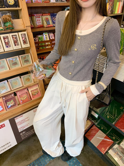 <曾小咸推荐> 2.19 现货秒杀 ！微信超特价！绣花撞色假两件长袖 日常139.99 立减70 秒杀69.99！！ 商品图6