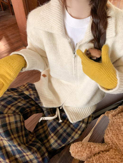 <曾小咸推荐> 2.19 现货秒杀 ！微信超特价！韩系抽绳格子休闲裤 日常199.99 立减100 秒杀99.99！！毛衣 秒杀99.99/件！！ 商品图6