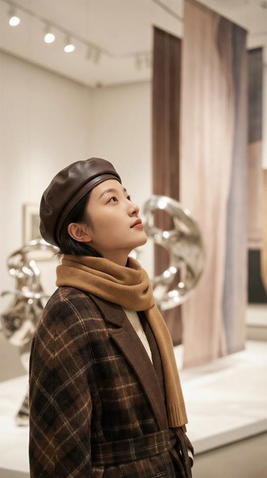 IC同款双色双面手工大衣（附腰带） 商品图1