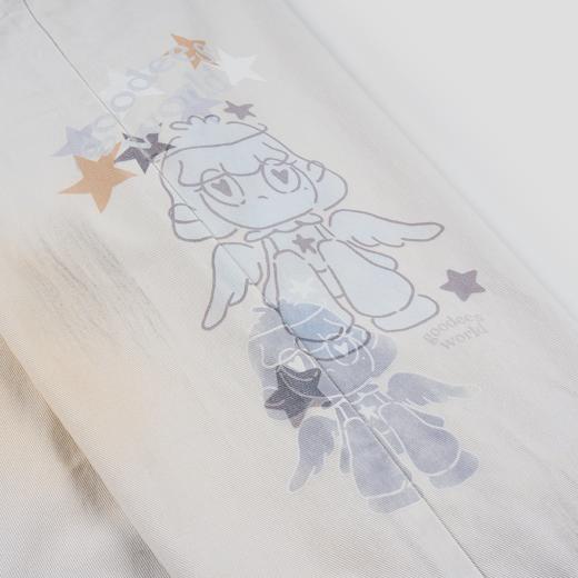 GOODBAI GOODEES 新款个性印花时尚宽松直筒裤长裤 商品图4