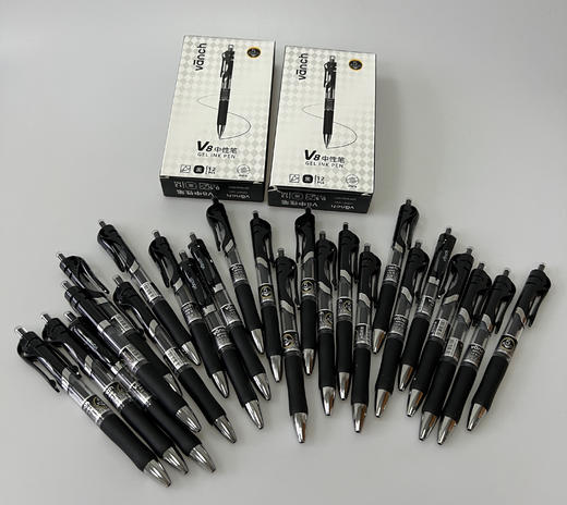 【贝发V8按动中性笔】🔥只要不停产😢，我可以用到老！ 学生党/打工人🆗通用，书写流畅，秒干不脏手，墨量足✨ 😖谁懂啊，买笔的尽头，就是这种经典款！ 商品图0