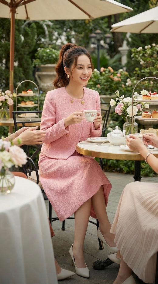 圆领秀场同款两粒扣小香风外套 商品图0