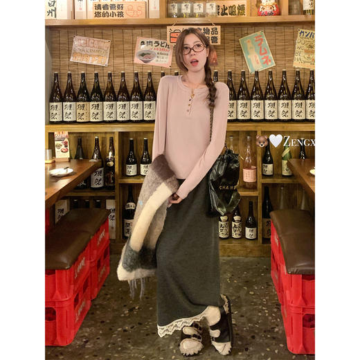 <曾小咸推荐>2.21现货秒杀 ！微信超特价！2色韩系长袖打底衫 日常129.99 立减70 秒杀59.99！！外套 秒杀179.99！！ 商品图2