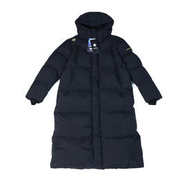 韩单正品迪桑特长款连帽羽绒服 男女同款，尺码90 100 110
