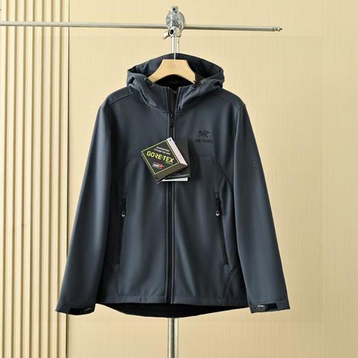 春季加绒外套! 软壳三防功能连帽冲锋衣拉链外套加厚 商品图1