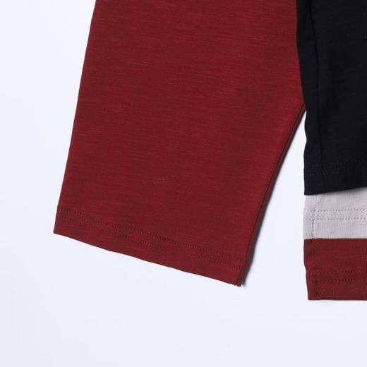 26011SDSA男装2026新款高贵轻奢韩版撞色拼接假两件长袖T恤百搭时尚 商品图3