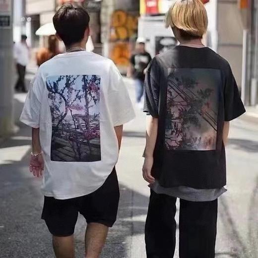 .清仓，白色m码！110-150斤！Fog花卉短袖，粗纱棉材质，久洗不变形，超强质感，男女同款 商品图4