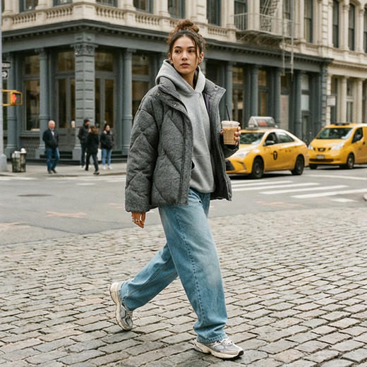 NANSONGSILK/NS鹅绒服时尚保暖冬季短款鹅绒服547025南宋 商品图4