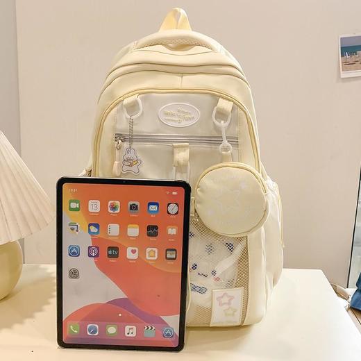 小学生书包女孩高颜值粉色初中女生小食量痛包可爱大容量双肩背包 商品图3