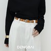 登白DENGBAI 梅花扣自然做旧腰带原生头层牛皮DB3514 商品缩略图1