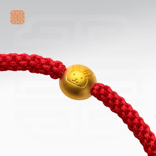 玺匠金铺《十二生肖福运金珠》足金9999 黄金手链 马年生日礼物 商品图4