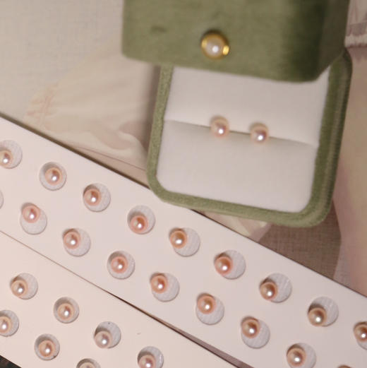 2026新珠子 像晨曦下的樱花般的色彩 唯美至极 春天啦 让一切美好伴随我们 6-7mm 极光完美无瑕正圆 商品图2