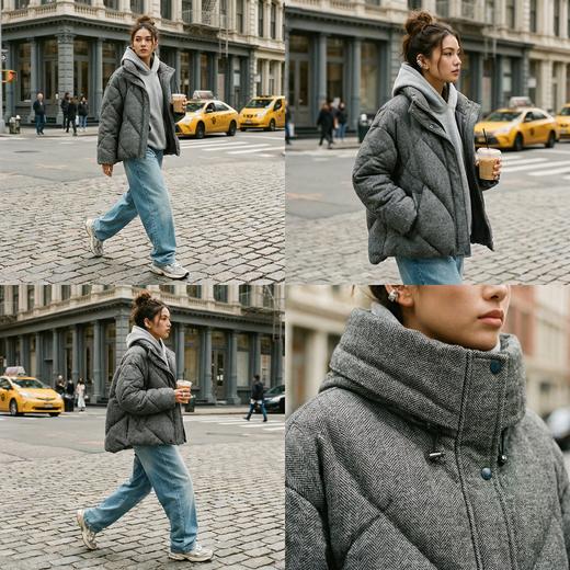 NANSONGSILK/NS鹅绒服时尚保暖冬季短款鹅绒服547025南宋 商品图1