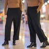 秒拍秒发！现货 ！【🔥萝卜裤】黑白2色可选，松紧腰，垂坠廓形，内层细密短绒，保暖舒适亲肤！面层面料：67%聚酯纤维，14.3%粘纤，7.8%锦纶，7.6%腈纶，3.3%羊毛 商品缩略图0