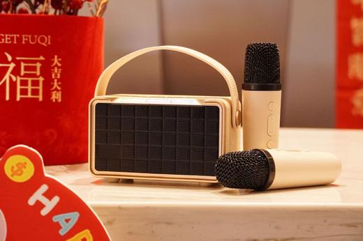 新年在家实现唱K自由，把团圆氛围直接嗨到天花板🎉【AURARO无线蓝牙音箱】小体积大音量🎵轻松实现居家KTV自由 🎤57M大尺寸全频喇叭，如临音乐现场的3D环绕音质 商品图3