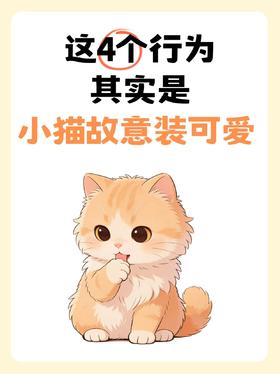 别被萌骗了！原来小猫也会装可爱