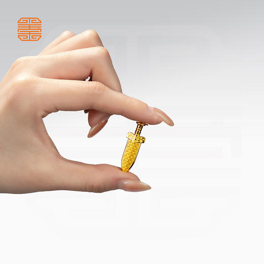 玺匠金铺《越王剑》足金9999 黄金吊坠项链生日礼物 商品图6