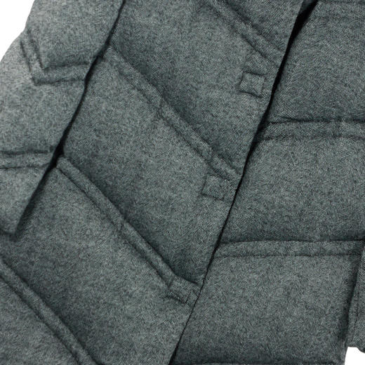 NANSONGSILK/NS设计感斜格连帽长款鹅绒服外套547045南宋 商品图5