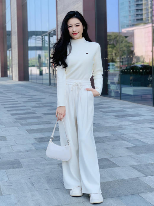 【百图lulu定制】【暖气针织衫】内复核貂绒  爱心皮牌  半高领 针织衫 商品图3