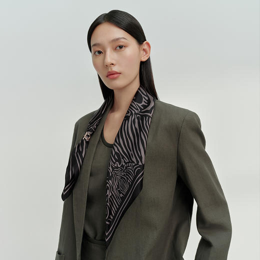 万事利双面印花中方巾-斑马 商品图1